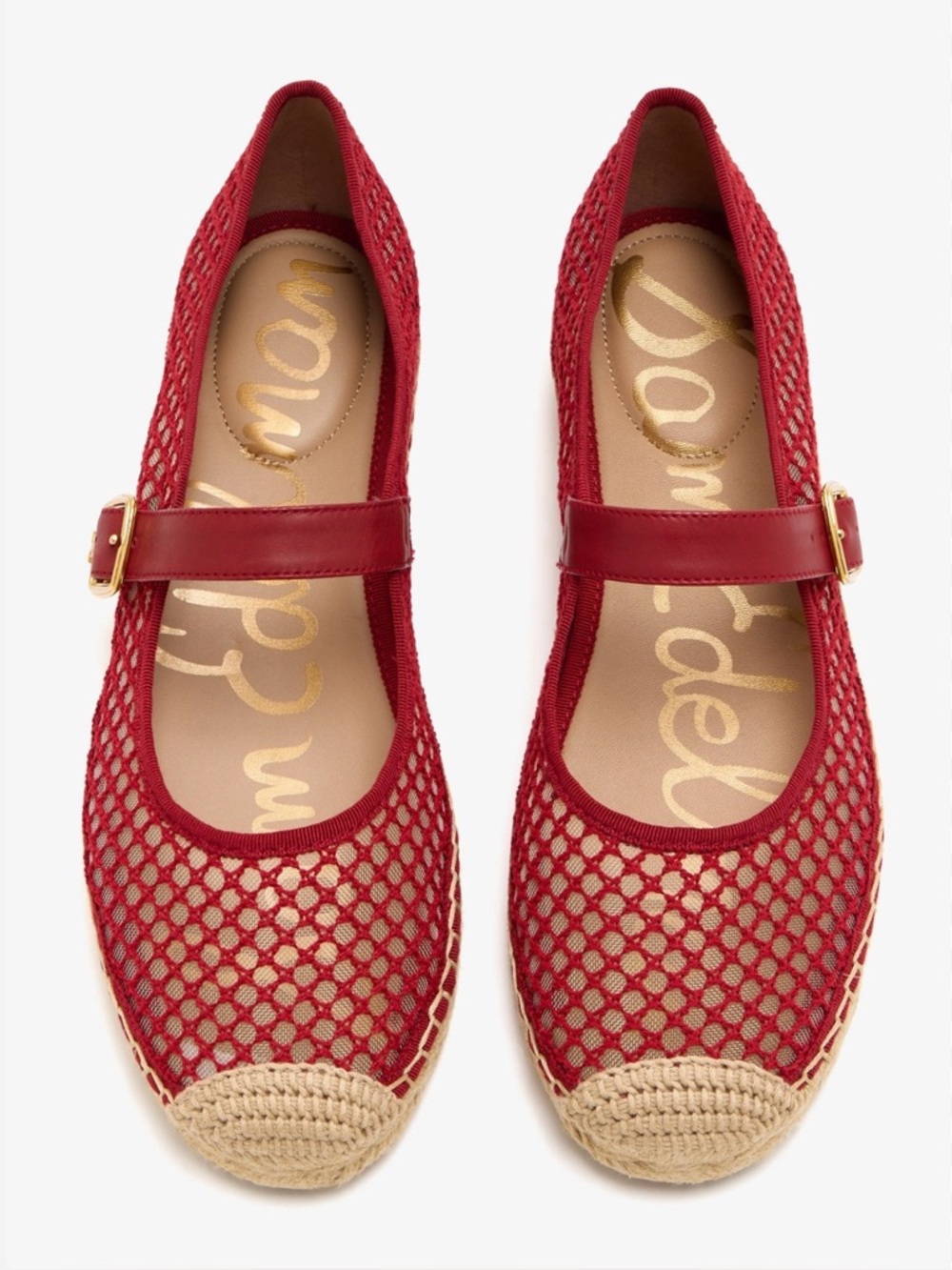 NWOT Sam Edelman Jackie Mesh Mary Jane Espadrille flats- 7.5